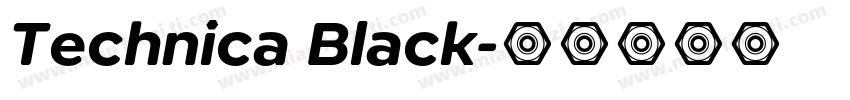Technica Black字体转换